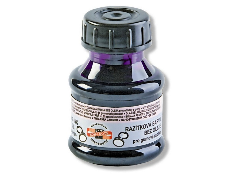 Razítková barva 50ml Koh-i-noor - fialová