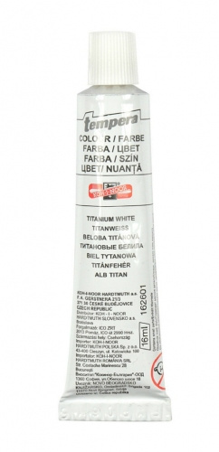 Koh-i-noor temperová barva - běloba titanová 16 ml