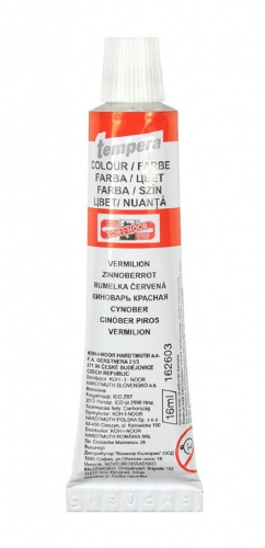 Temperová barva 16ml Koh-i-noor - rumělka červená