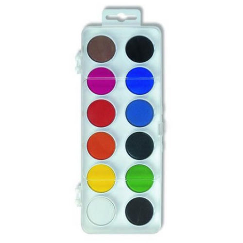 Koh-i-noor vodové barvy 12 barev, 22,5 mm