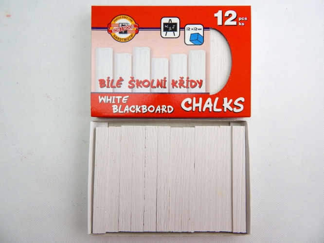 Koh-i-noor Křída školní, bílá, 12 ks