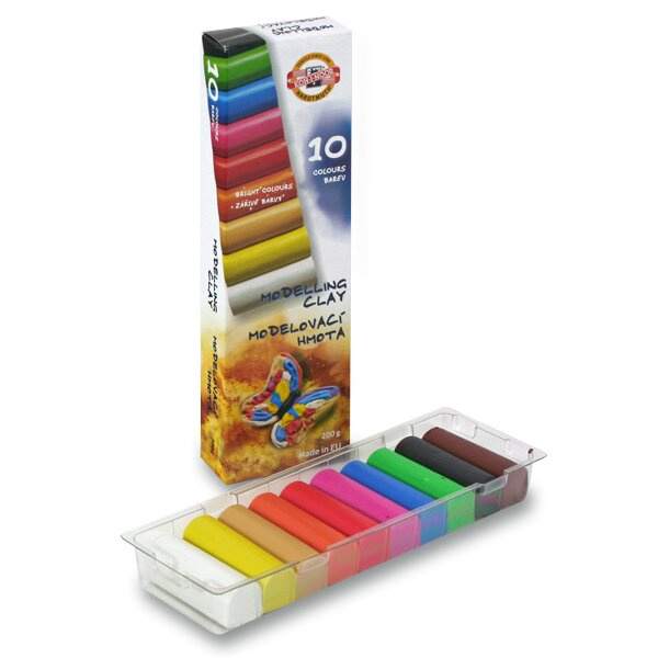 Modelína Koh-i-noor 131710 10 barev, v krabičce 200 g