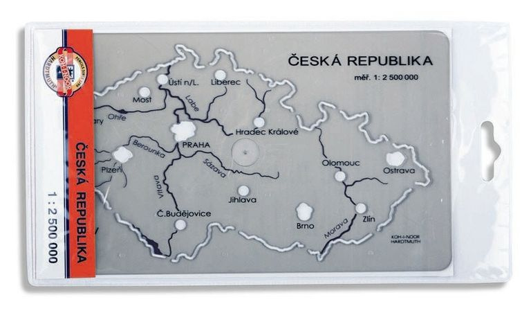 Šablona České republiky, na slepé mapy z vlativědy a zeměpisu