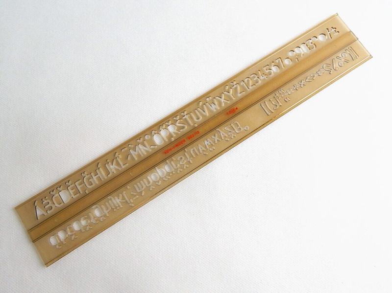 KOH-I-NOOR Školní písmenková šablona 1,0cm
