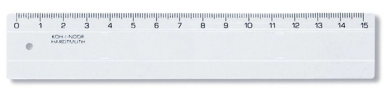 Pravítko Koh-i-noor 742500 15cm čiré