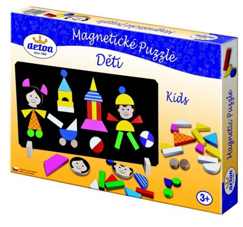Detoa magnetické puzzle děti
