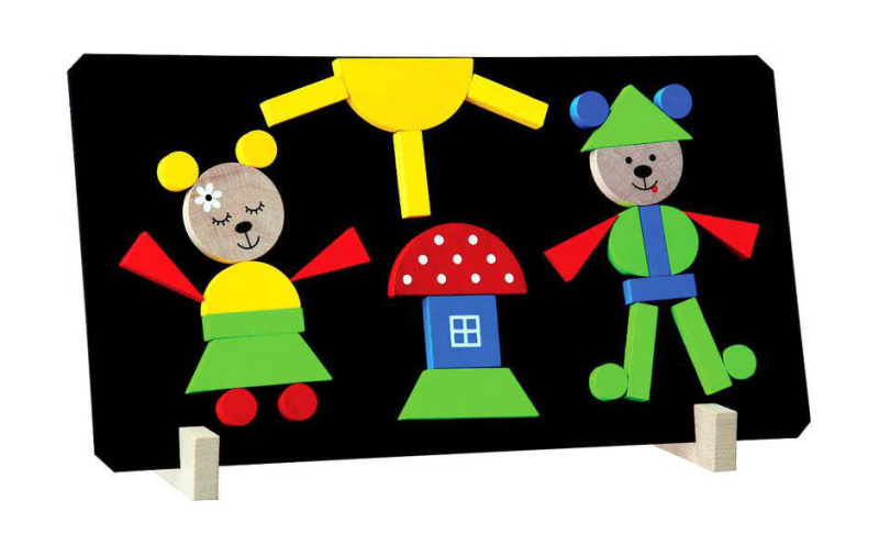 Magnetické puzzle Medvědi v krabici 33x23x3,5cm