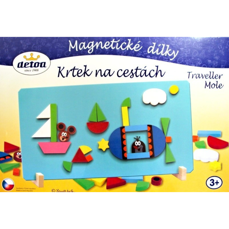 Detoa Magnetické dílky Krtek na cestách