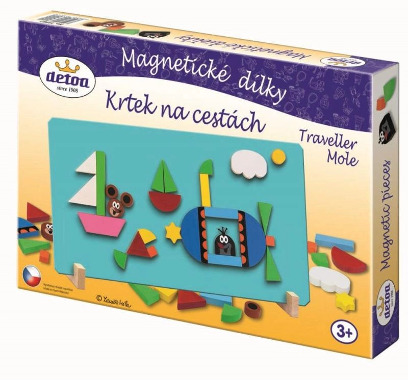 Detoa Magnetické dílky Krtek na cestách