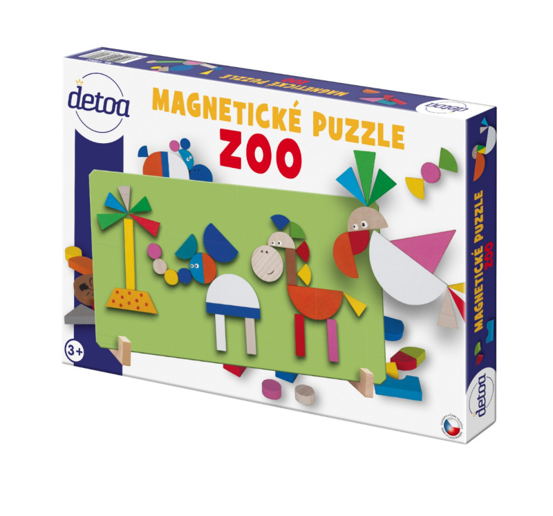 Detoa magnetické puzzle ZOO