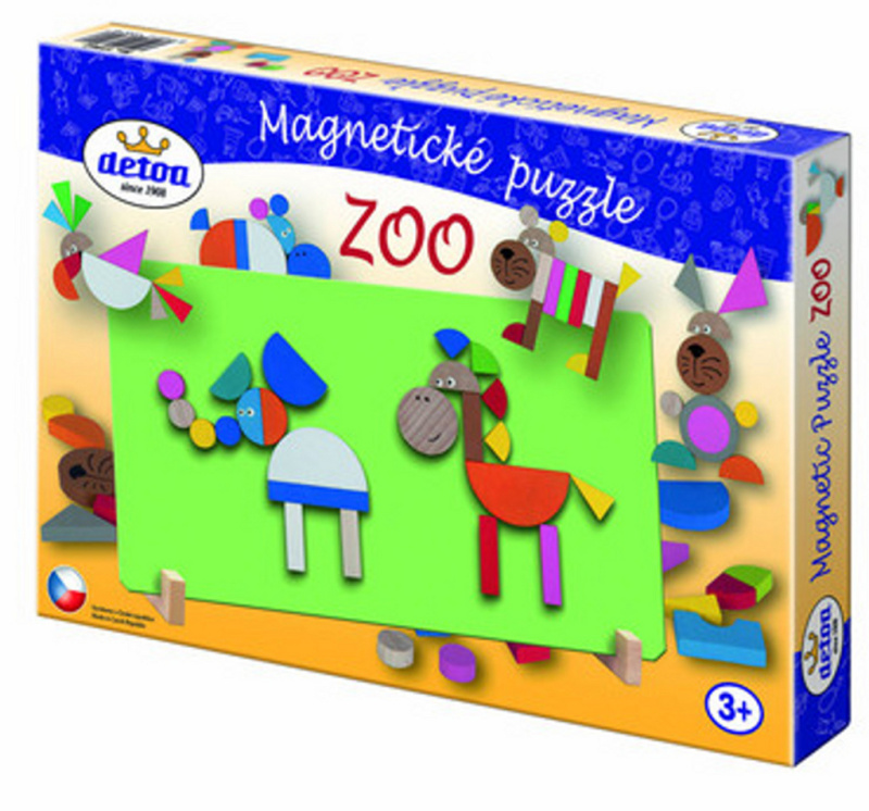 Detoa magnetické puzzle ZOO