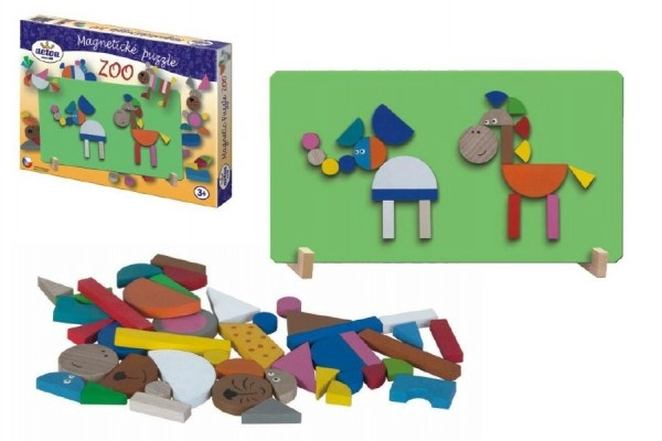 Detoa magnetické puzzle ZOO