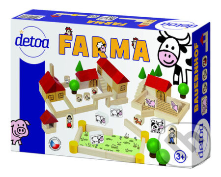 Detoa Dřevěná stavebnice Farma