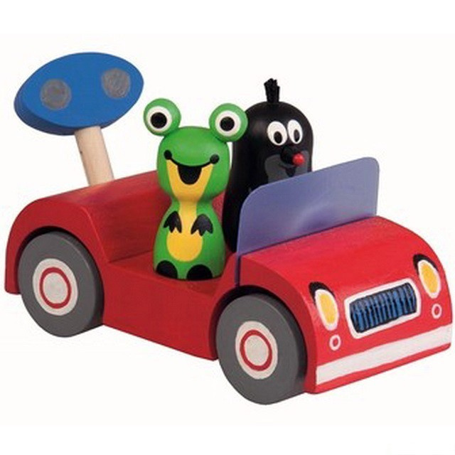 Detoa Krtek na výletě růžové auto