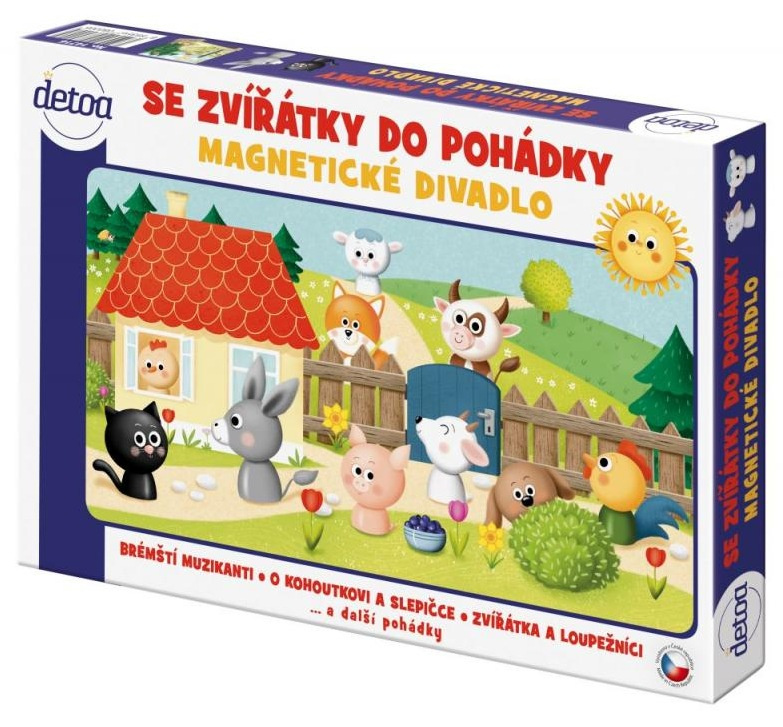 Magnetické divadlo se zvířátky do pohádky