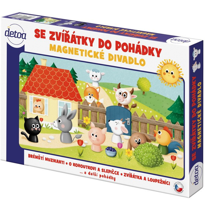 Magnetické divadlo se zvířátky do pohádky