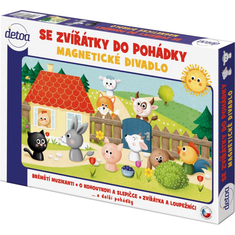 Magnetické divadlo se zvířátky do pohádky