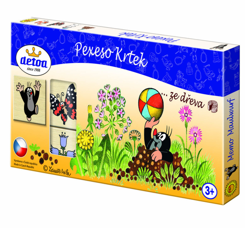 Dřevěné pexeso Krteček - 36 dílků