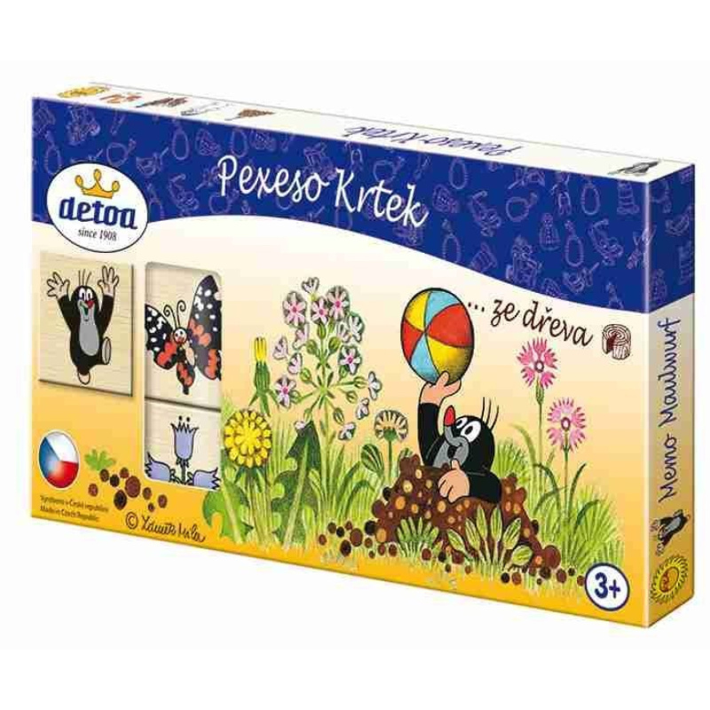 Dřevěné pexeso Krteček - 36 dílků