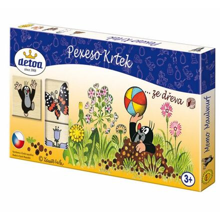 Dřevěné pexeso Krteček - 36 dílků