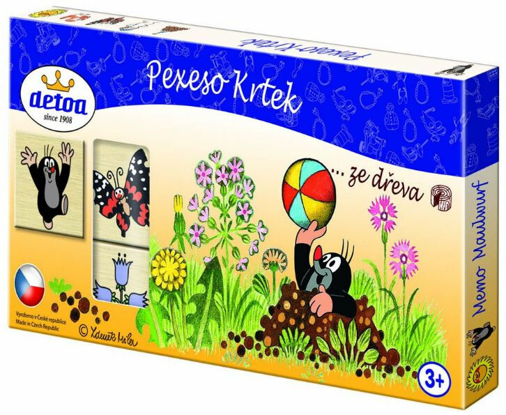 Dřevěné pexeso Krteček - 36 dílků