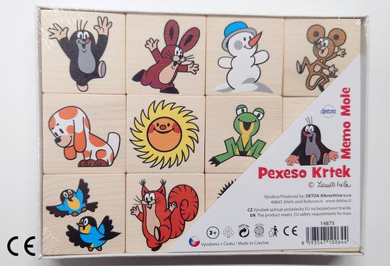 Dřevěné pexeso Krtek