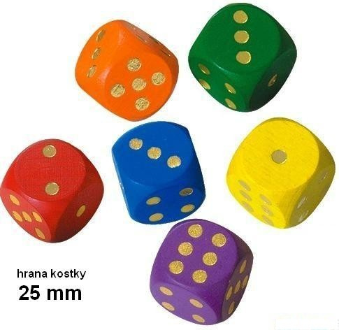 Detoa Dřevěná hrací kostka 1 ks