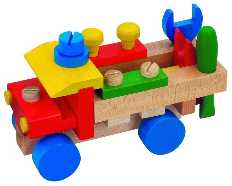 Detoa Dřevěné montážní auto
