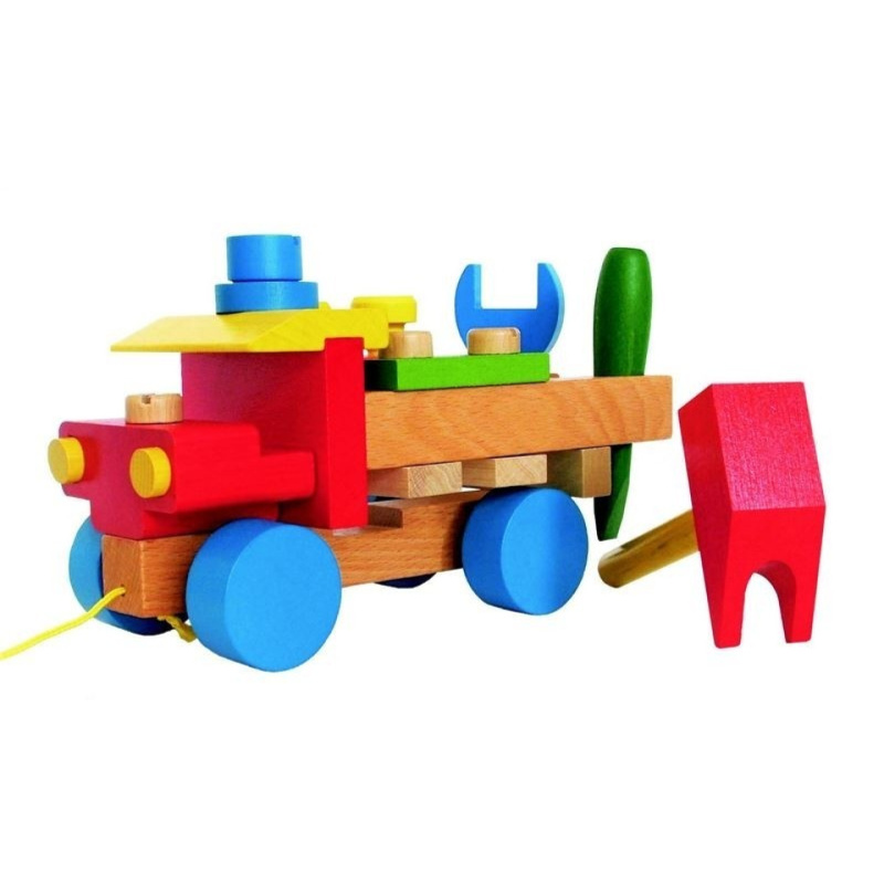 Detoa Dřevěné montážní auto