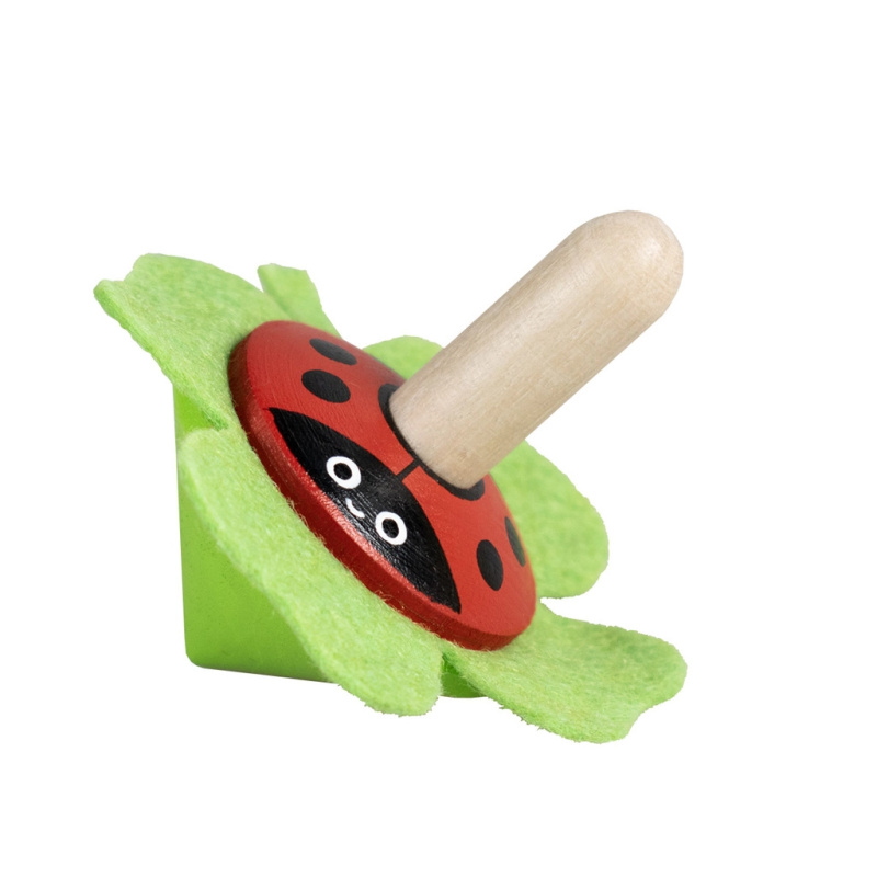 Detoa Dřevěná káča s plstí Beruška