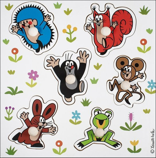 Detoa vkládací puzzle Krteček malé
