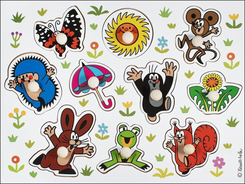 Detoa vkládací puzzle Krteček velké