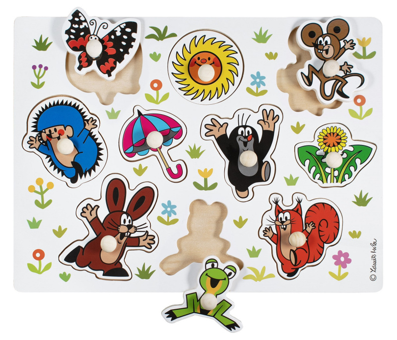Detoa vkládací puzzle Krteček velké