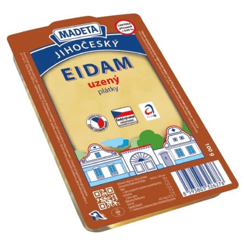 Madeta Jihočeský eidam uzený 44% plátky