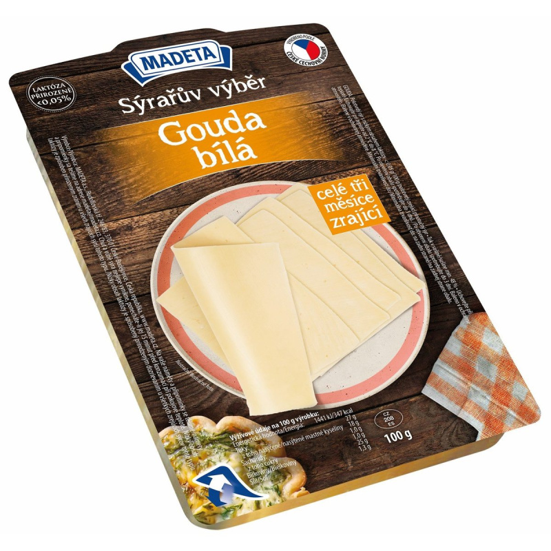 Madeta Sýrařův výběr Gouda 48 % plátky