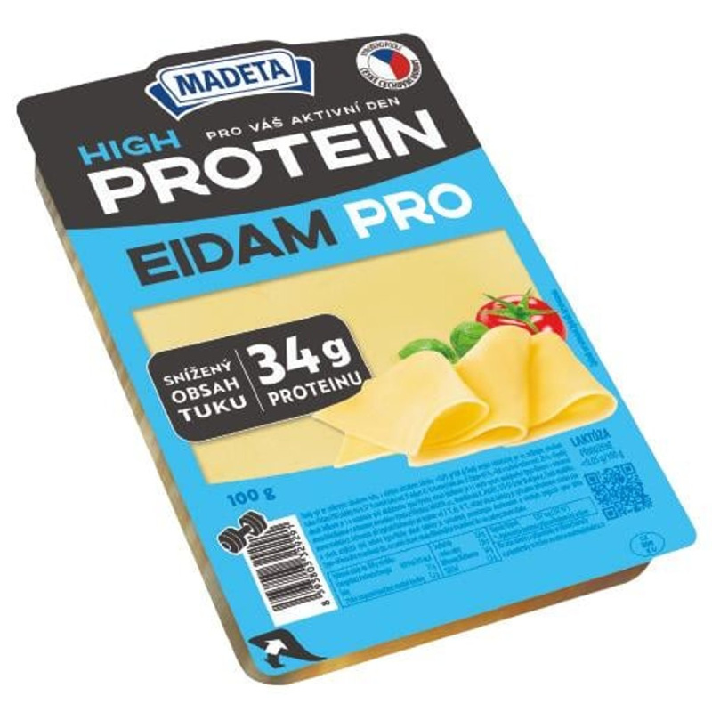 Madeta High protein Eidam Pro plátky