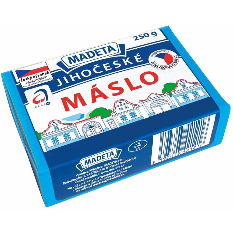 Madeta Jihočeské máslo 82 %