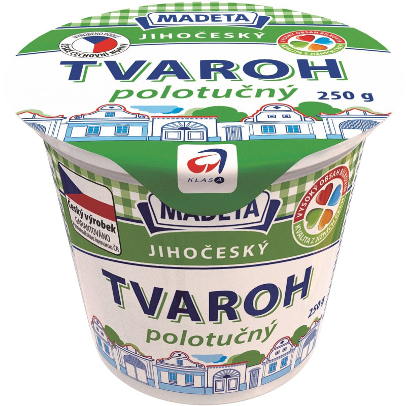 Madeta Jihočeský tvaroh polotučný