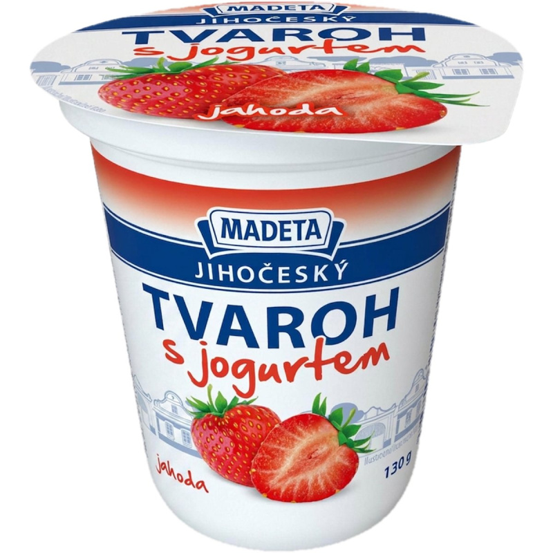 Madeta Jihočeský tvaroh&jogurt jahoda