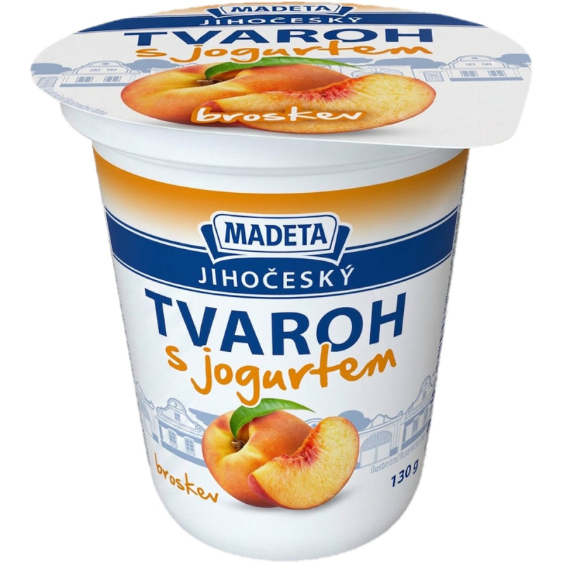 Madeta Jihočeský tvaroh&jogurt broskev