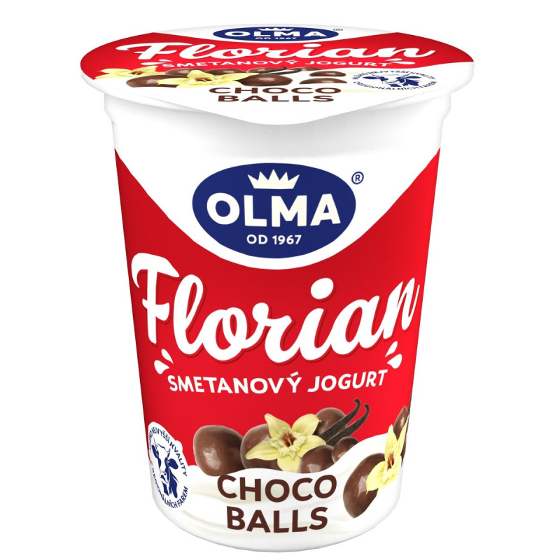 Olma Florian smetanový jogurt chocoballs