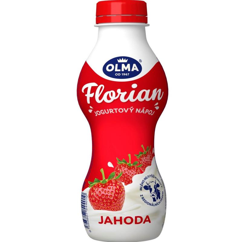 Olma Florian jogurtový nápoj jahodový
