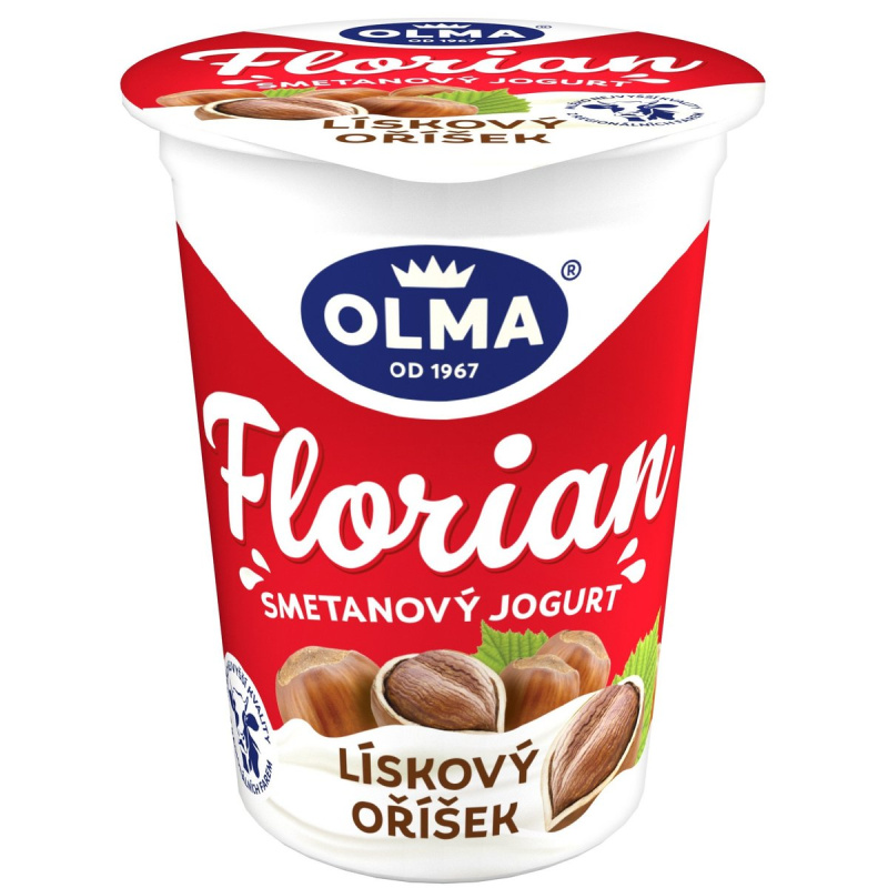 Olma Florian smetanový jogurt lískový oříšek