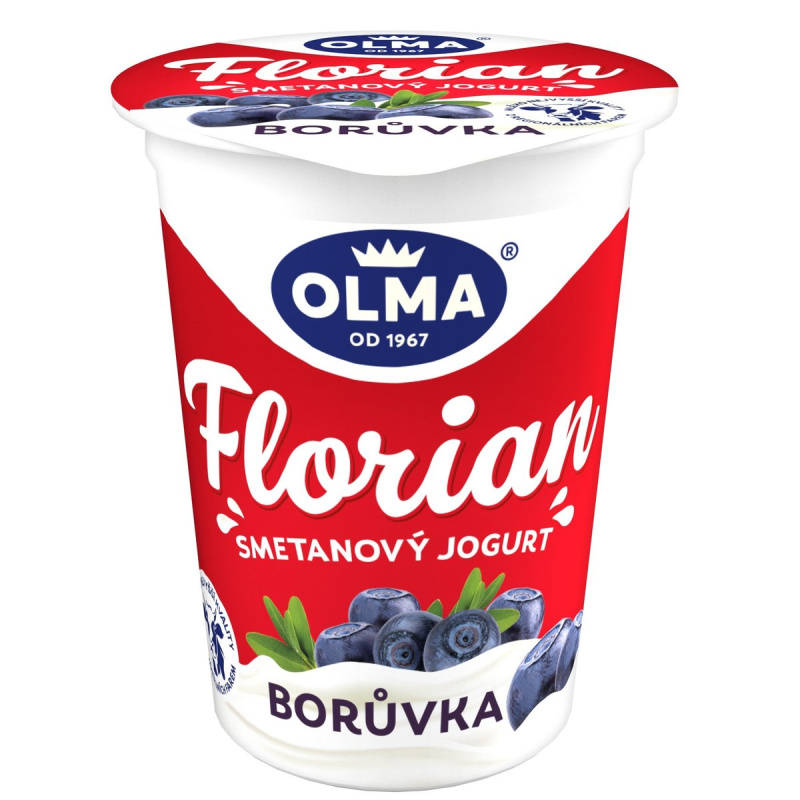 Olma Florian smetanový jogurt borůvka