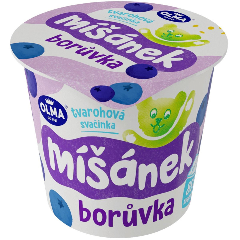 Olma Míšánek Tvarohová svačinka borůvka