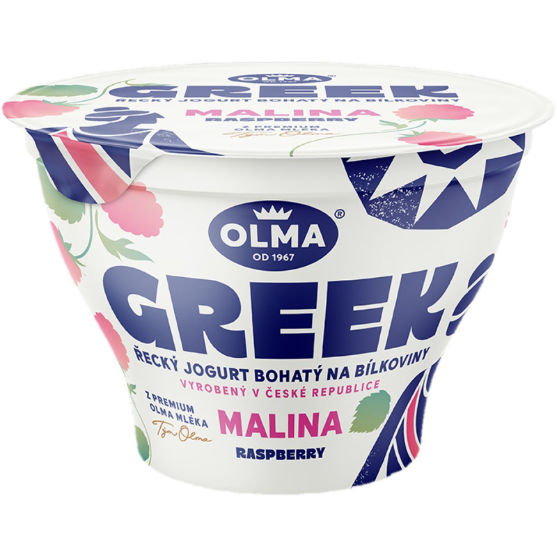Olma GREEK Řecký jogurt malina