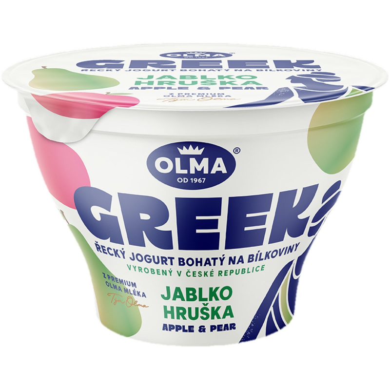 Olma GREEK Řecký jogurt jablko/hruška