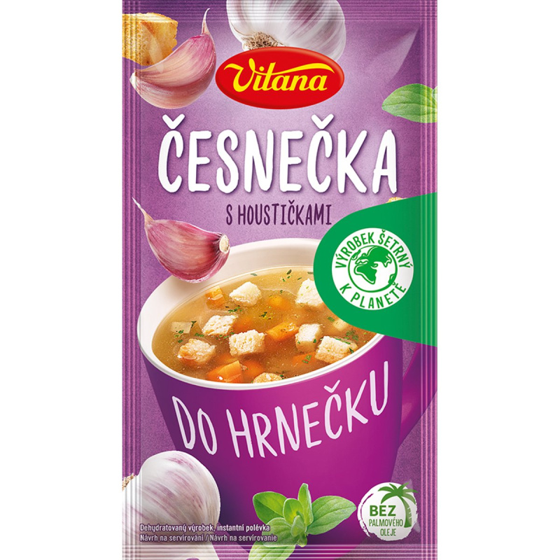 Vitana Do hrnečku Instantní česnečka s houstičkami