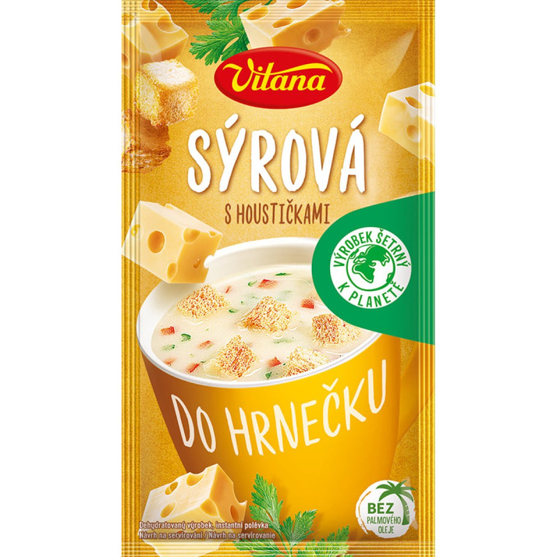 Vitana Do hrnečku Instantní sýrová polévka s houstičkami