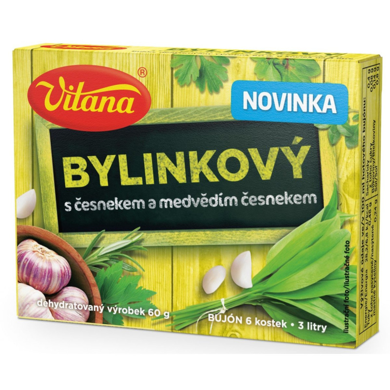 Vitana Bylinkový bujón s česnekem 3l